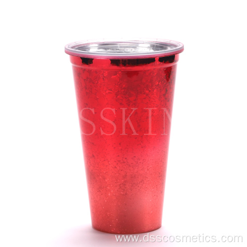 16oz double layers plastic cup with lid